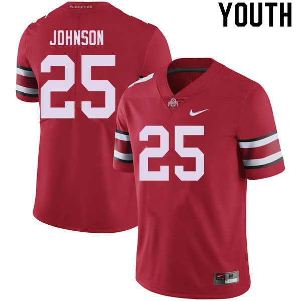 Youth #25 Xavier Johnson Ohio State Buckeyes College Football Jerseys Sale-Red